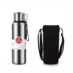 34oz Insulated Stainless Steel Water Bottle with Cup