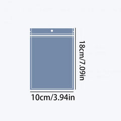 100pcs Aluminum Foil Pouch Resealable Bags Self Sealing Laser Zipped