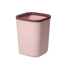 1pc Square Trash Can Plastic Bucket Household Pressure Ring Trash Can