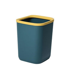 1pc Square Trash Can Plastic Bucket Household Pressure Ring Trash Can
