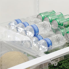 Clear Beverage Storage Bins For Fridge Freezer