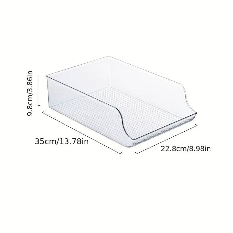 Clear Beverage Storage Bins For Fridge Freezer