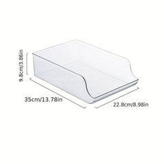 Clear Beverage Storage Bins For Fridge Freezer