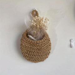 Boho Style Fruit Hammock Bag for Kitchen Teardrop Wall Hanging Basket