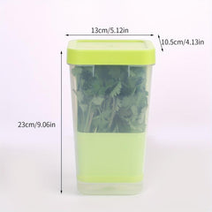 BPA-Free Herb Keeper with Inner Basket, Keeps Herbs Fresh for 3x Longer