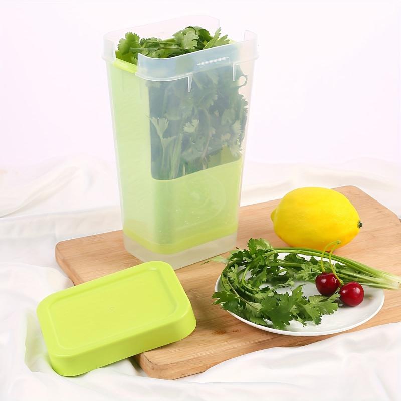 BPA-Free Herb Keeper with Inner Basket, Keeps Herbs Fresh for 3x Longer