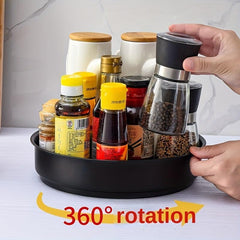 Kitchen Cabinet Rotating Spice Tray Refrigerator Turntable
