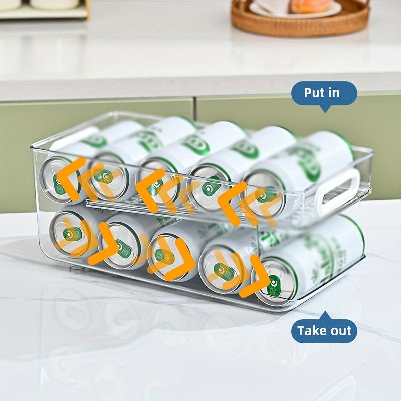 Upgraded Soda Can Organizer For Pantry Refrigerator Beer Cola Beverage Storage