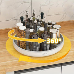 Multifunctional Rotating Plate Seasoning Rack Storage Turntable Spice Rack
