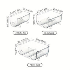 1pc Stackable Red Wine Storage Rack Refrigerator Beer Beverage Cans Storage Box