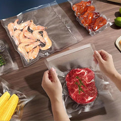 50pcs Food Vacuum Compressed Bag Household Reusable