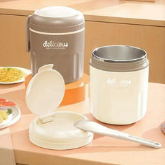 Stainless Steel Thermal Bento Box with Spork