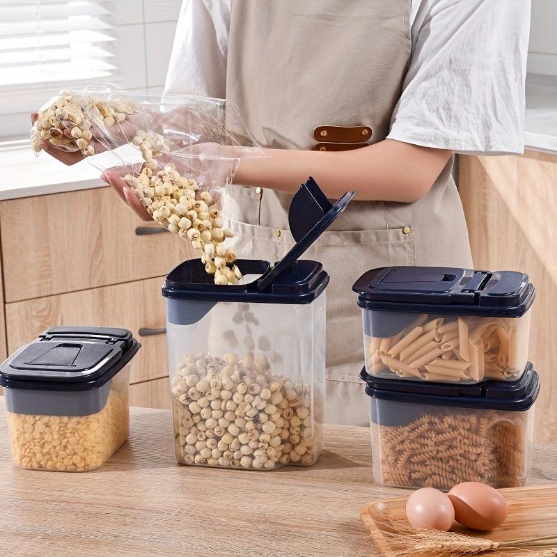 Large Capacity Clear Food Jar for Snacks Dry Goods Seasonings Noodles