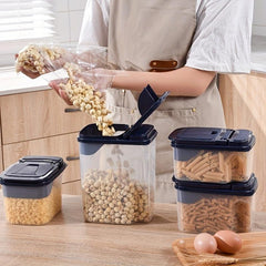 Large Capacity Clear Food Jar for Snacks Dry Goods Seasonings Noodles