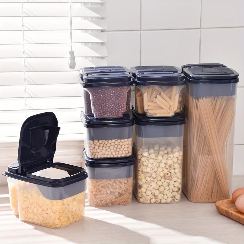 Large Capacity Clear Food Jar for Snacks Dry Goods Seasonings Noodles