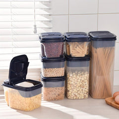 Large Capacity Clear Food Jar for Snacks Dry Goods Seasonings Noodles