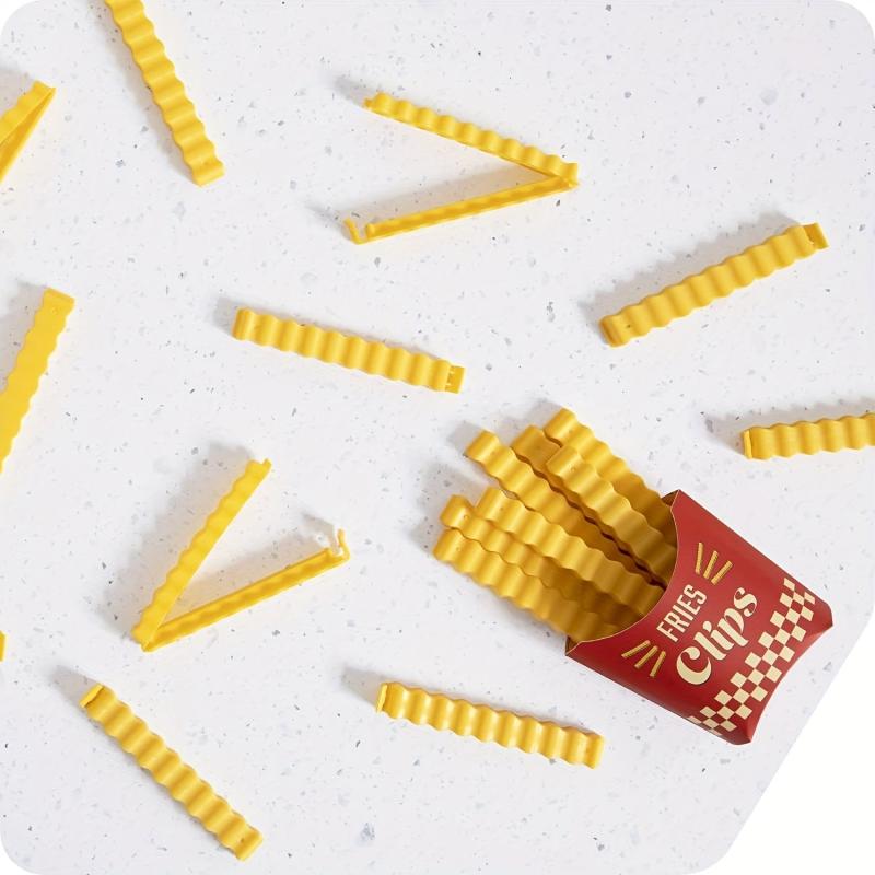 12pcs French Fries Food Sealing Clips Moisture-proof Freshness Snack Seals
