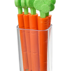 5PCS Cute Carrot Cactus Sealing Clips with Magnet Box