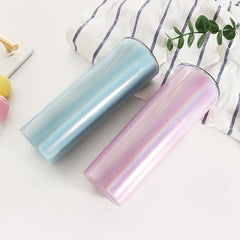 20oz Sublimation Glitter Skinny Tumbler Stainless Steel Travel Bottle