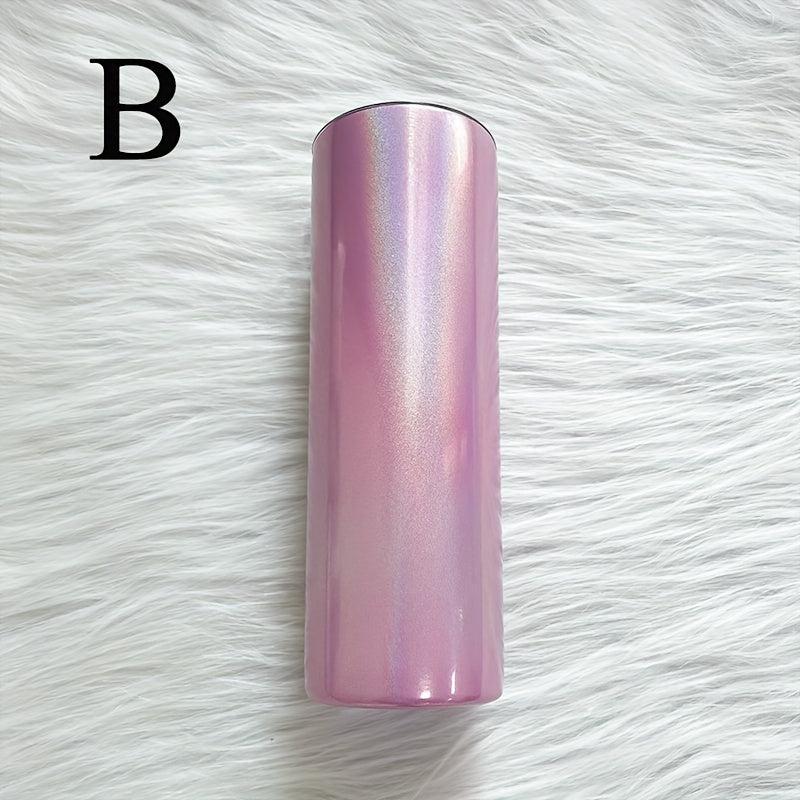 20oz Sublimation Glitter Skinny Tumbler Stainless Steel Travel Bottle