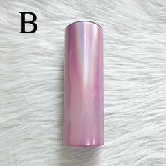 20oz Sublimation Glitter Skinny Tumbler Stainless Steel Travel Bottle