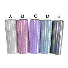 20oz Sublimation Glitter Skinny Tumbler Stainless Steel Travel Bottle