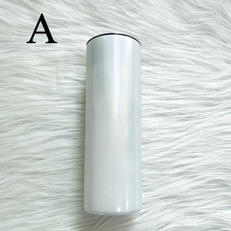 20oz Sublimation Glitter Skinny Tumbler Stainless Steel Travel Bottle