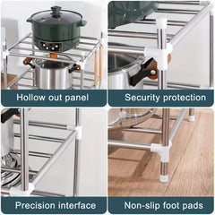 5-Layer Stainless Steel Storage Rack for Kitchen & Bathroom