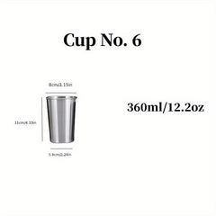 Stainless Steel Drinking Cups for Cold Beverages
