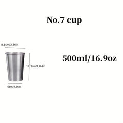 Stainless Steel Drinking Cups for Cold Beverages