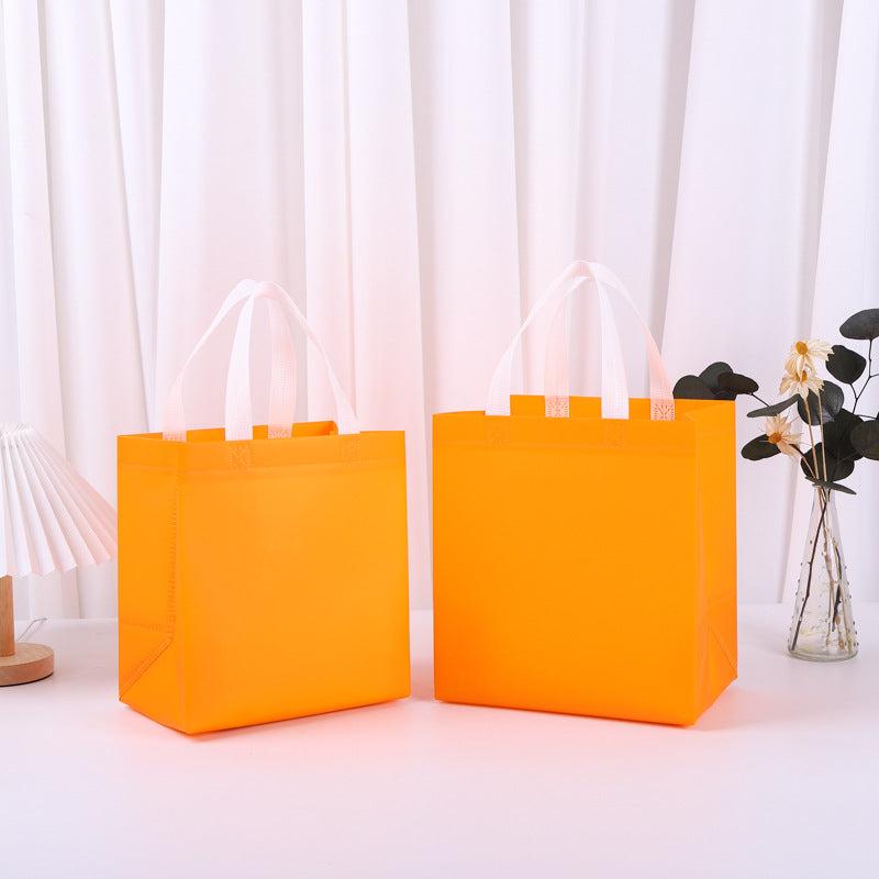 1pc Solid Reusable Grocery Bag Non woven Shopping Bag