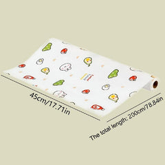 Waterproof Printed Shelf Liner Mat for Fridge - Non-Slip Drawer Cover