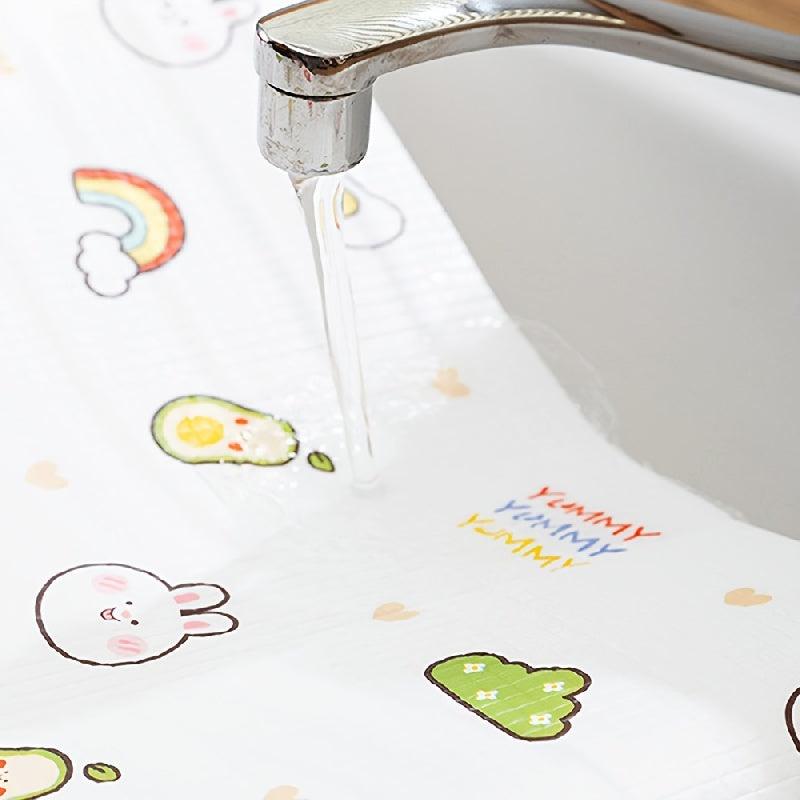 Waterproof Printed Shelf Liner Mat for Fridge - Non-Slip Drawer Cover