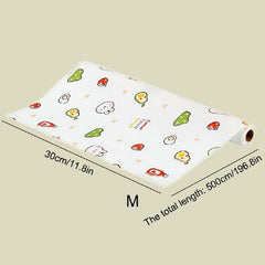 Waterproof Printed Shelf Liner Mat for Fridge - Non-Slip Drawer Cover