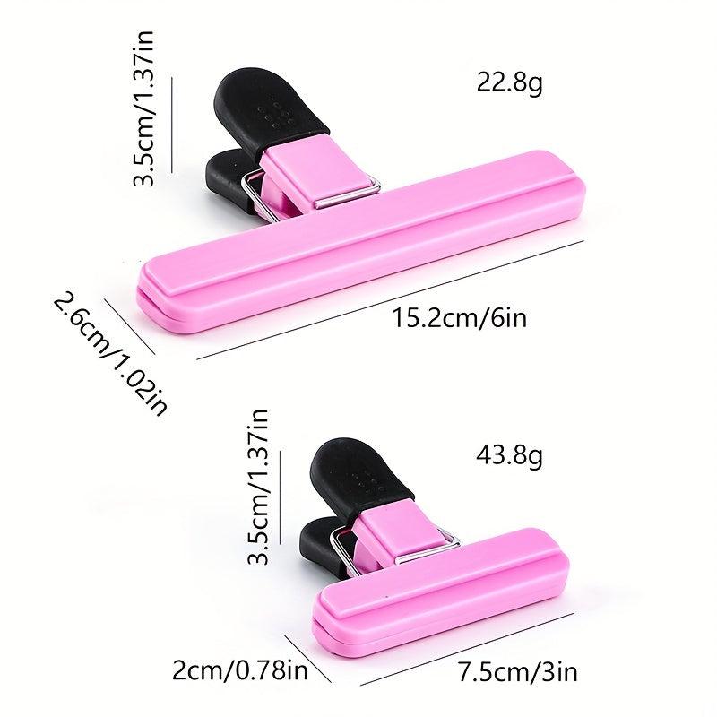 2pcs Chip Clips Food Clips Heavy Duty Air Tight Seal Clamp Assorted Colors