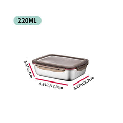 Stainless Steel Lunch Box for Fresh Keeping, Picnic Food, Bento Accessories
