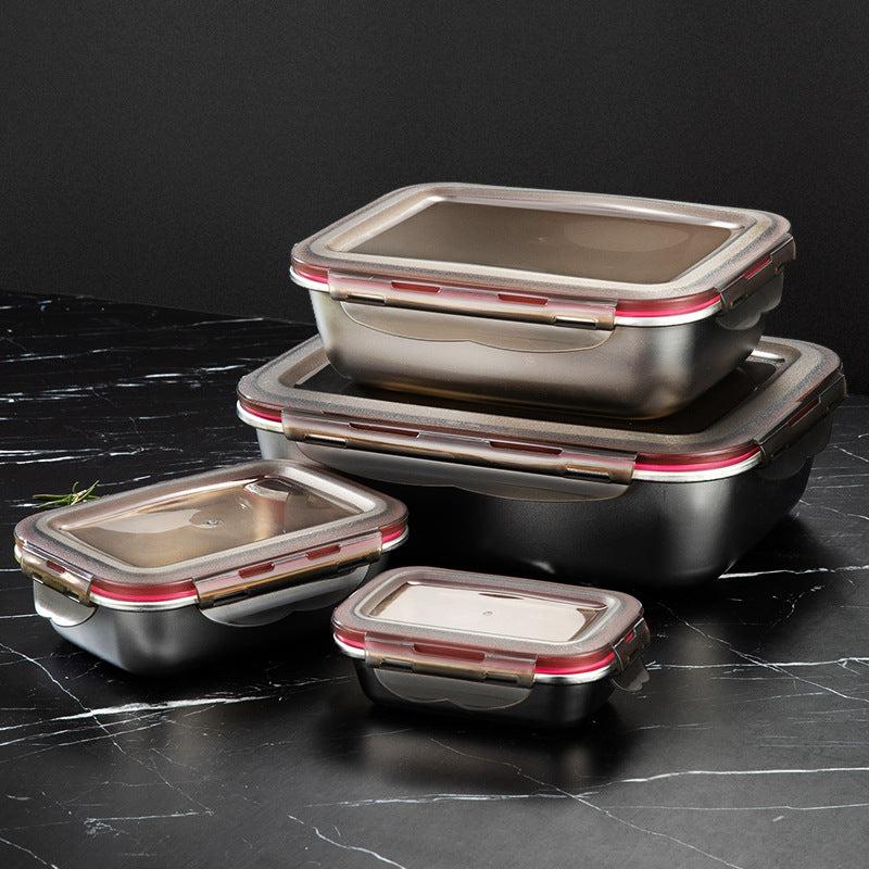 Stainless Steel Lunch Box for Fresh Keeping, Picnic Food, Bento Accessories