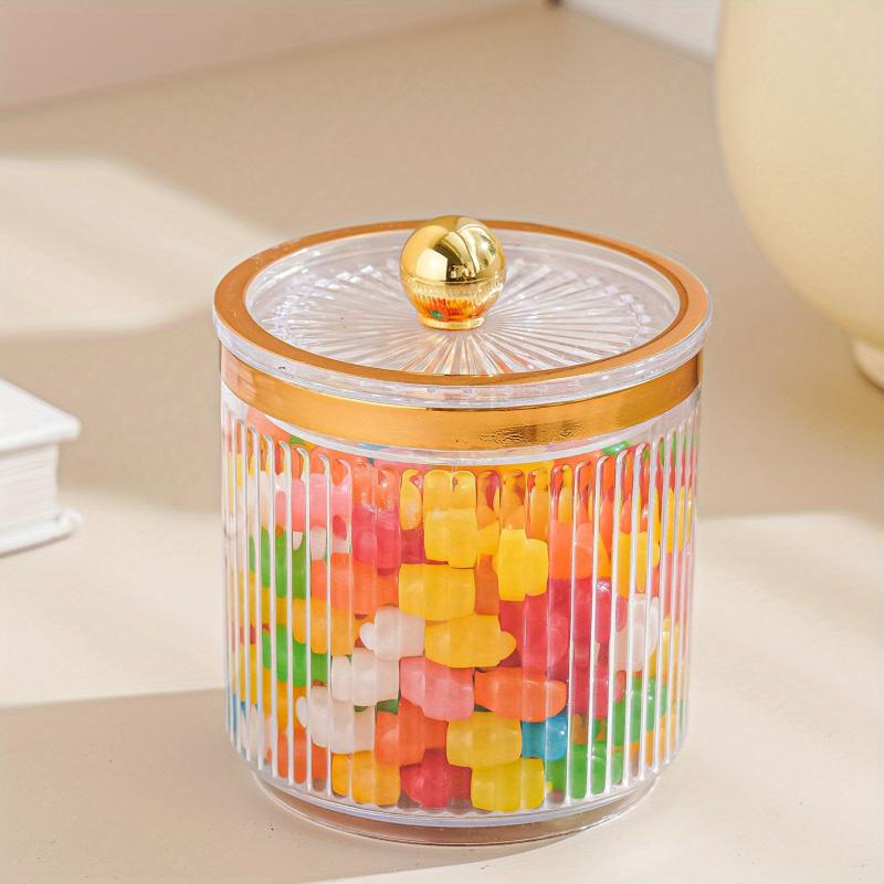 Acrylic Storage Jar Food Container Airtight Lid Candy Jars Portable Canisters