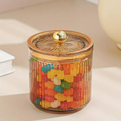 Acrylic Storage Jar Food Container Airtight Lid Candy Jars Portable Canisters
