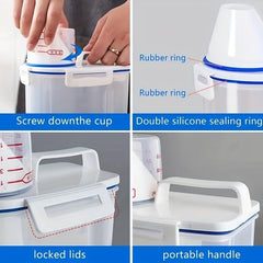 Sealed Rice Bucket Food Jar Large Capacity Moisture proof Kitchen Supplies