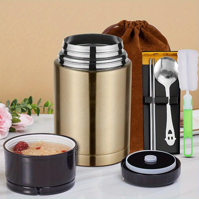 Stainless Steel Soup Jar Thermal Food Container for Hot & Cold Food