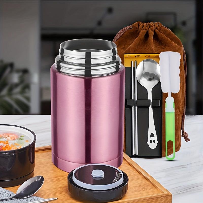 Stainless Steel Soup Jar Thermal Food Container for Hot & Cold Food