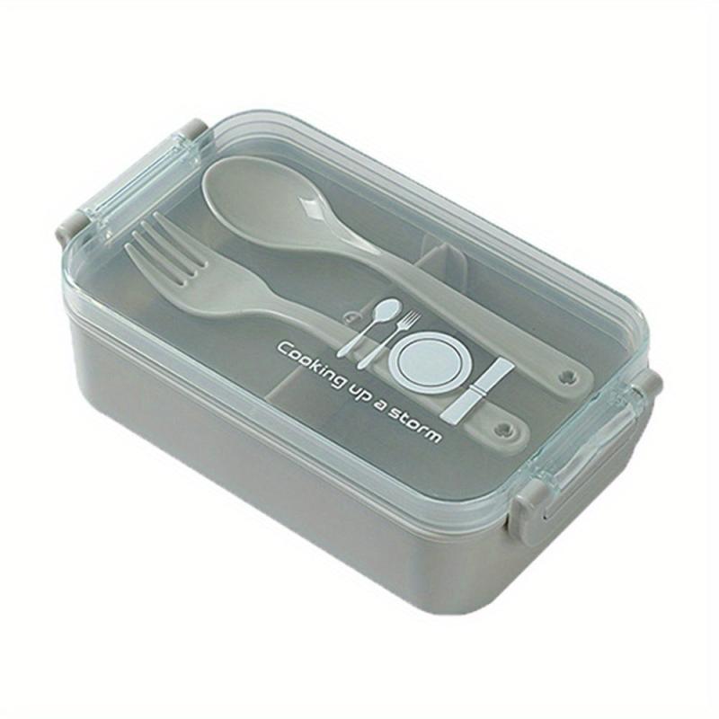 Leakproof Lunch Box 450ml w/ Fork, Microwave Safe, Divided, Ideal for Teenagers