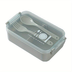 Leakproof Lunch Box 450ml w/ Fork, Microwave Safe, Divided, Ideal for Teenagers