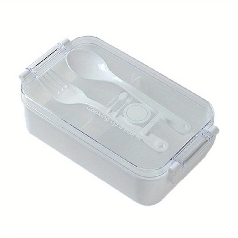 Leakproof Lunch Box 450ml w/ Fork, Microwave Safe, Divided, Ideal for Teenagers