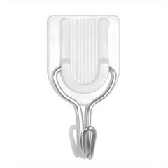 10pcs Non Slip Sticky Hooks for Kitchen Bathroom Living Room Towel Storage Hooks
