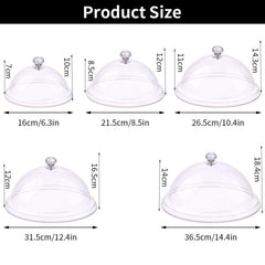 Acrylic Cake Plate Dust Proof Display Holder for Food and Party Decoration
