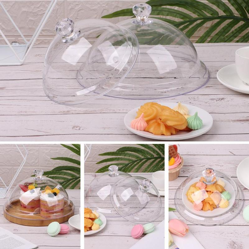 Acrylic Cake Plate Dust Proof Display Holder for Food and Party Decoration