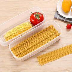 Pasta Container Food Storage Crisper Sealed Spaghetti Organizer Airtight