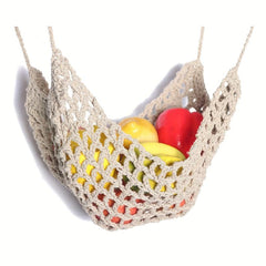 Bohemian Macrame Fruit Hammock Basket Hanging Fruit Hammock